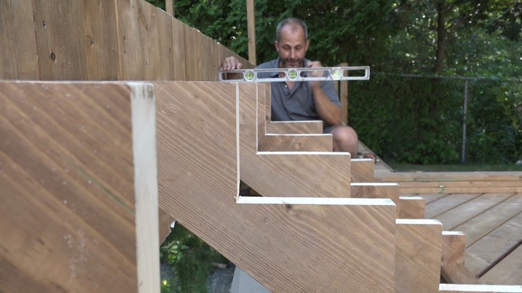 How to build a deck Part 7 Stairs