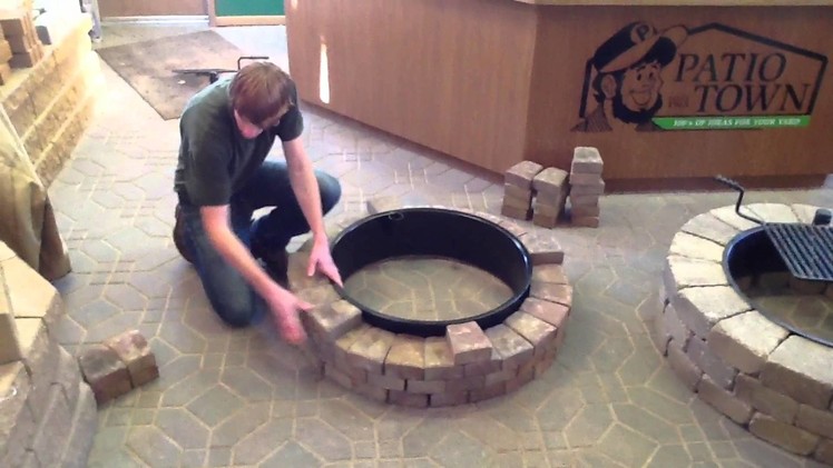 How to build a fire pit.fire ring