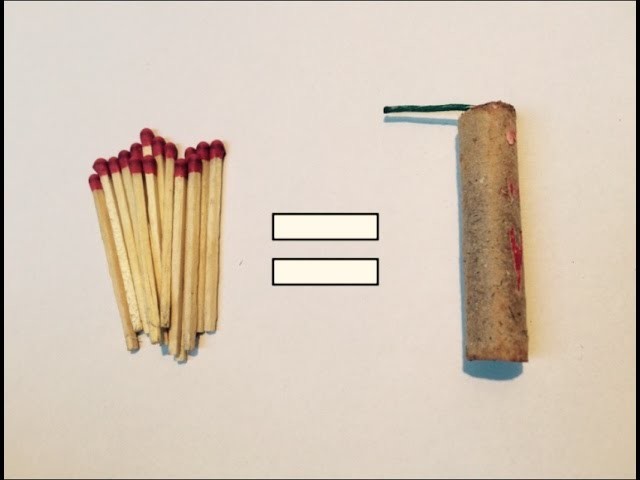 How to build a firecracker with matches !