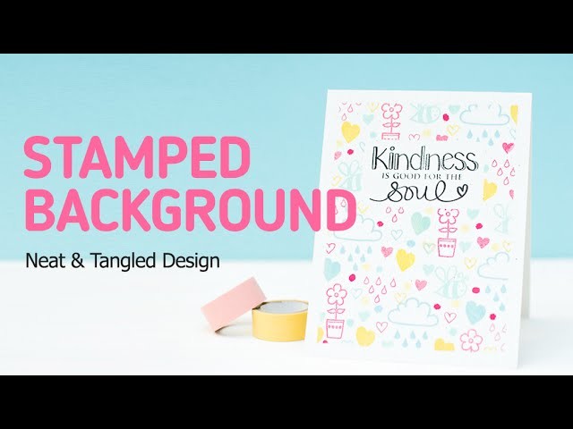 How to Create a Stamped Background with Small Stamps
