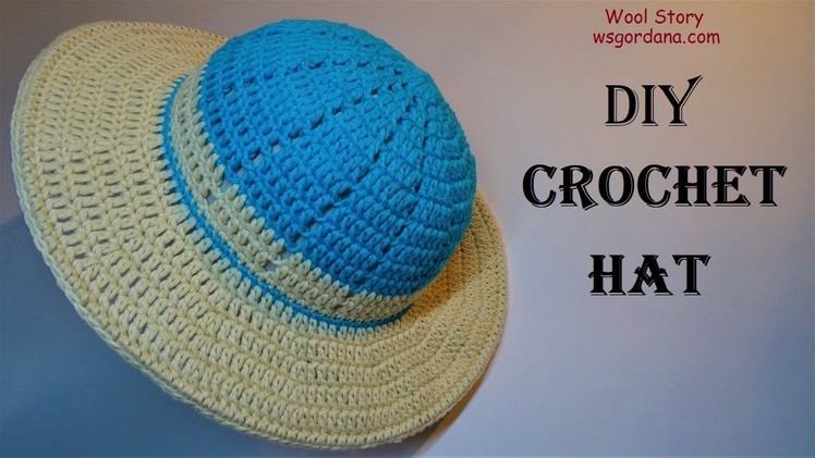 How to Crochet a Summer Hat for Beginners (Heklani šešir)