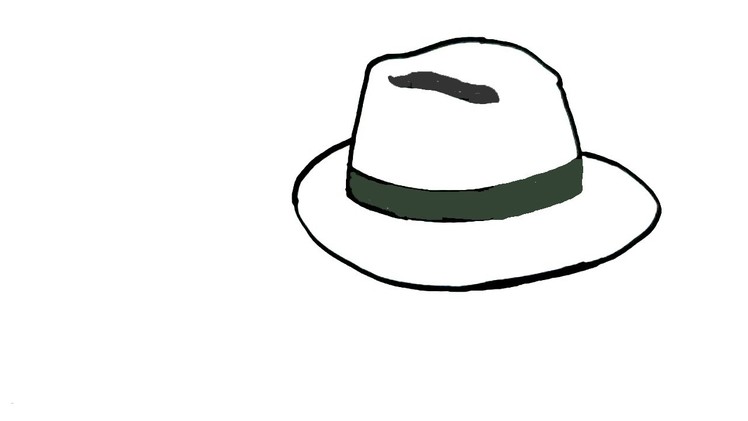 How to draw a Hat- in easy steps for children. beginners