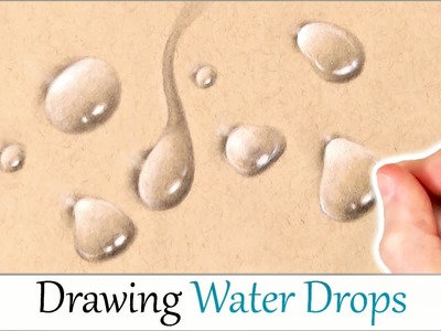 HOW TO DRAW REALISTIC WATER DROPS! Easy Step By Step Drawing Tutorial For Beginners