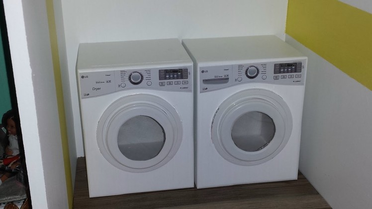 How to make a Doll Washer and Dryer