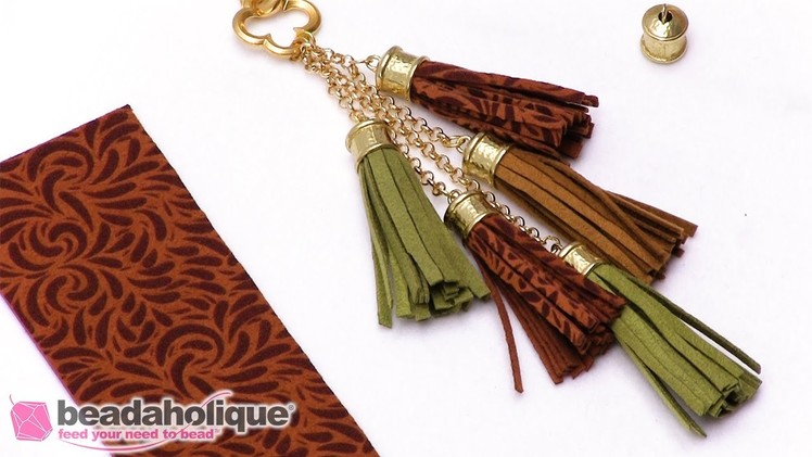 How to Make a Tassel using Ultra Suede Fabric Strips