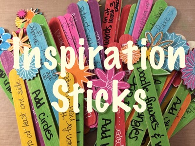 Inspiration Sticks - Art Journaling Ideas - Mixed Media