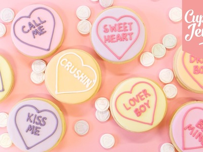 Lemon Ganache Love Heart Valentine's Cookies | Cupcake Jemma