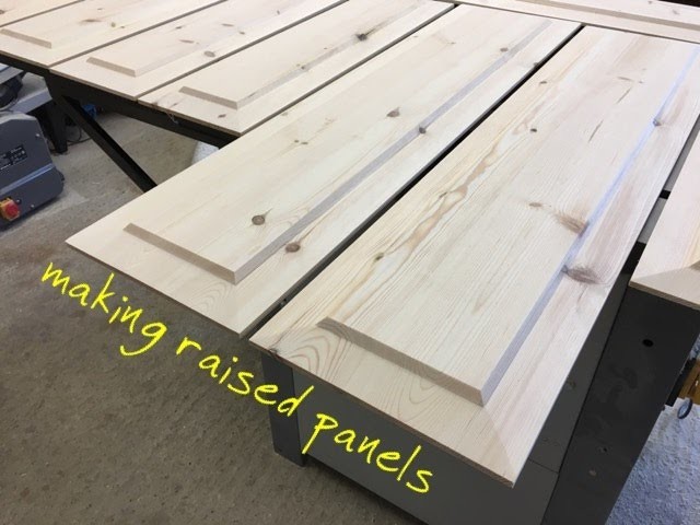Making raised panels on the table saw.