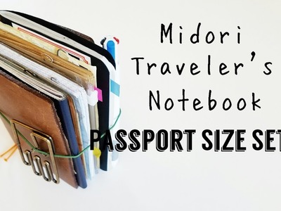 Midori Passport Traveler's Notebook- Flip Through & Inserts (Part 1)