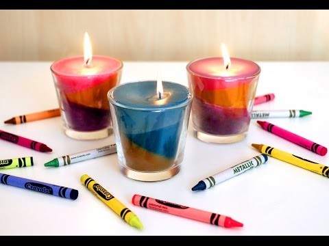 Motley and beautiful: Making candles from crayons