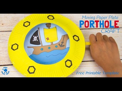 Moving Paper Plate Porthole Craft