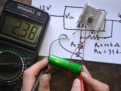Simplest 18650 Li-ion battery charger that brings dead batteries to life using LM317