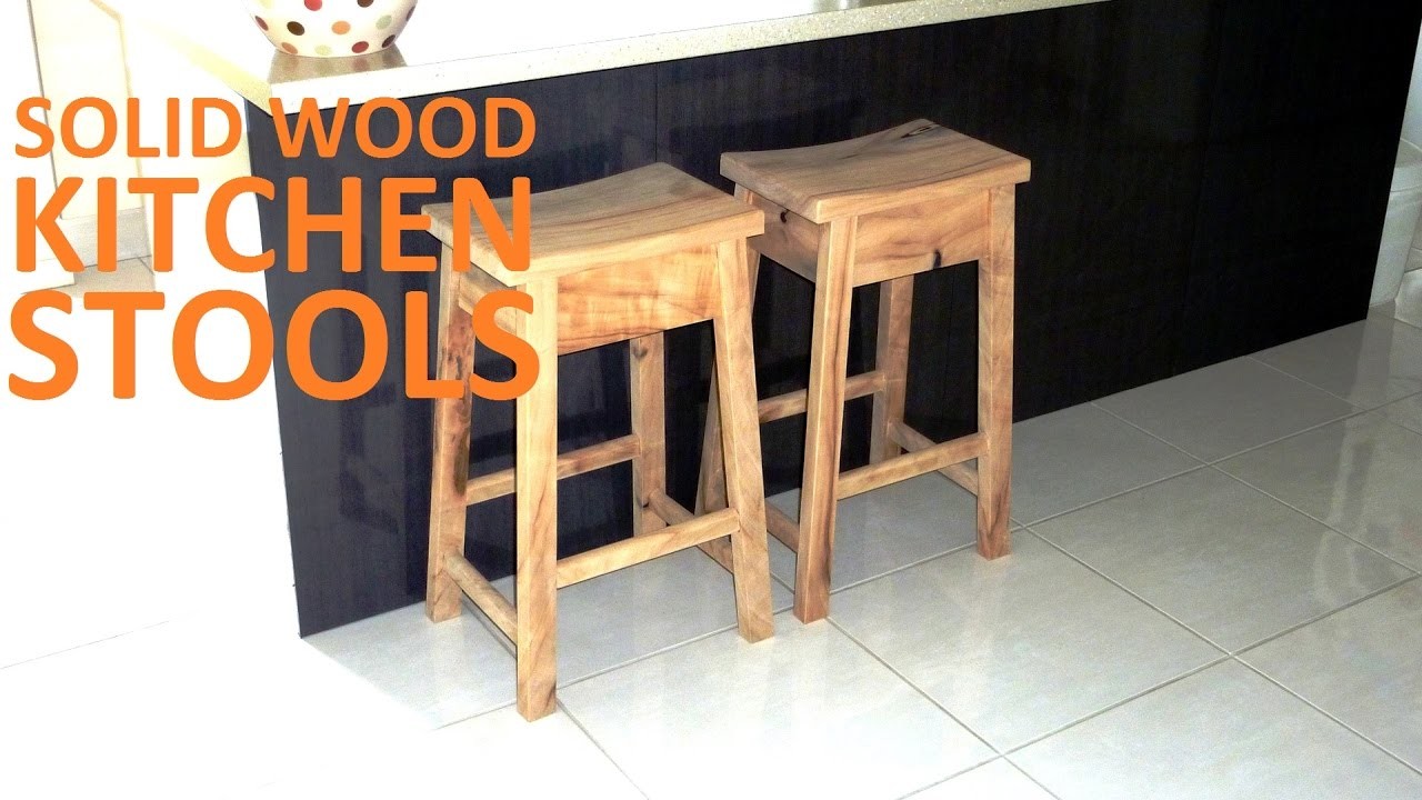 Solid Wood Kitchen Stools - How-to | Covewood Creations