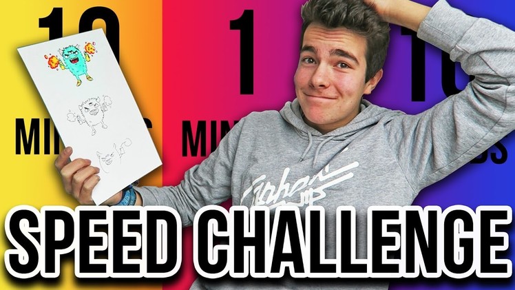 SPEED CHALLENGE !! | 10 minutes. 1 minute. 10 seconds  (Doodle Edition)