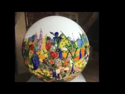 Sue Smith Glass  120cms Ball, Work in progress  1 6 17   Small