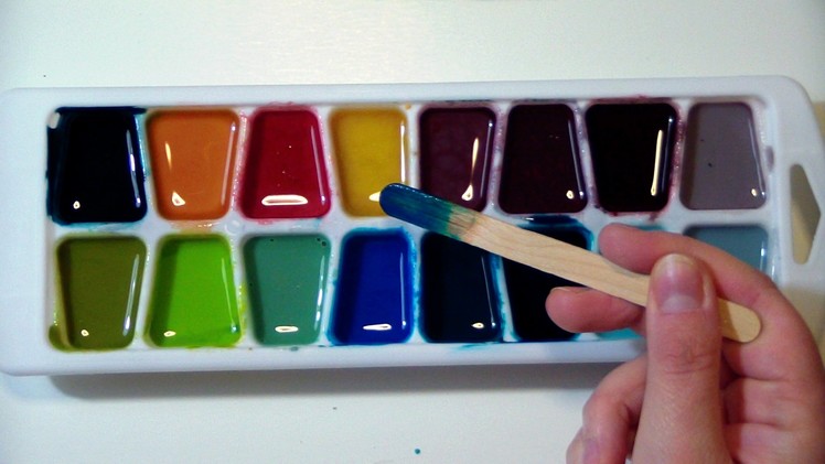 TUTORIAL: Home Made WATERCOLORS for KIDS and TODDLERS (NON-toxic and edible) by ART Tv