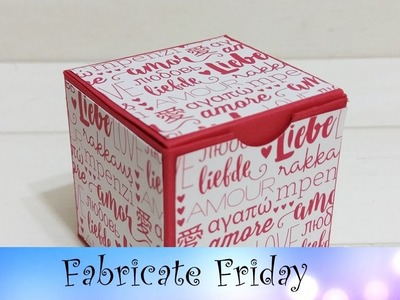 Valentine's Box featuring Stampin' Up! Products