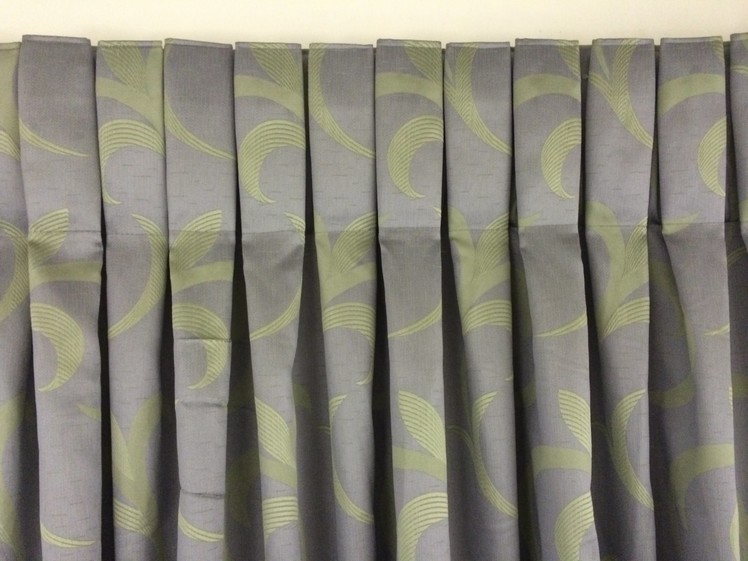 Box pleat- how to make a box pleat curtain