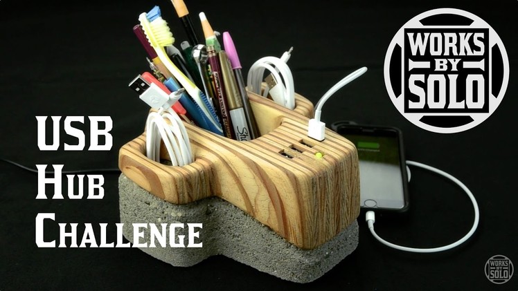 Concrete USB Hub Challenge - Inspired by Giaco Whatever
