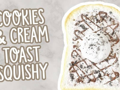 Cookies & Cream Toast Squishy Deco || TeaseTreats