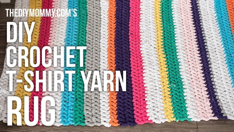 [DIY Channel] DIY Crochet T-shirt Yarn Rug Tutorial