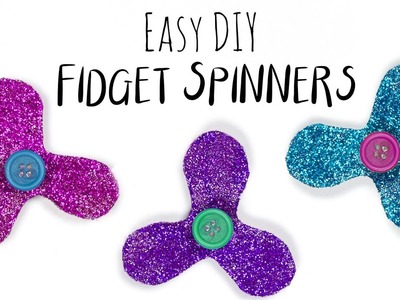 DIY Glitter Fidget Spinners