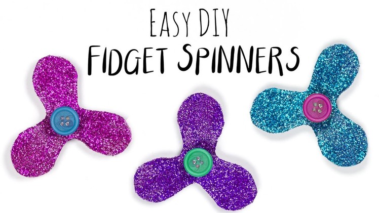 DIY Glitter Fidget Spinners
