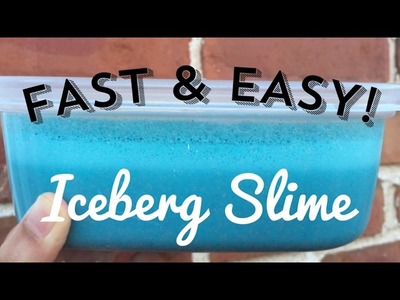 DIY ICEBERG SLIME!?! SUPER EASY & SATISFYING!