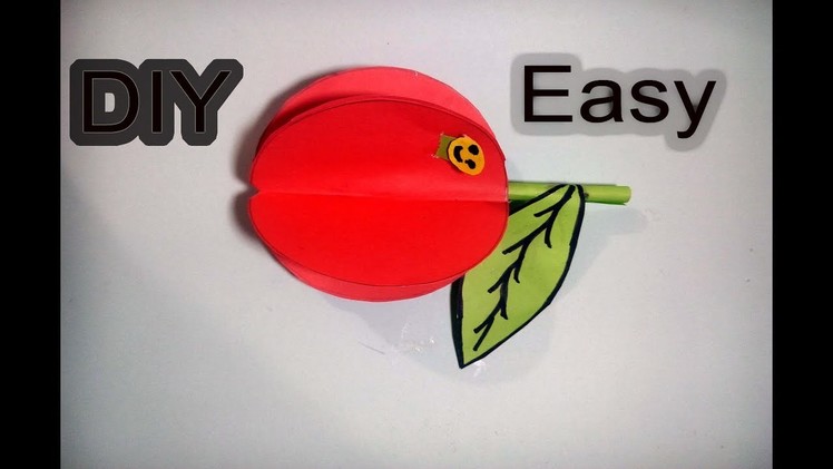 Easy origami fruit -diy paper craft-insect in fruit