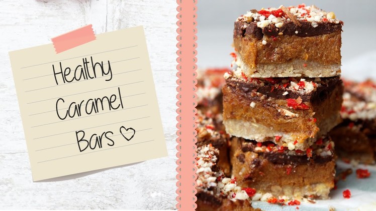 Healthy Caramel Slices (Raw, Vegan, Gluten free and Dairy free)