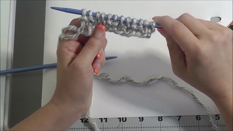 How to do a pearl stitch in knitting