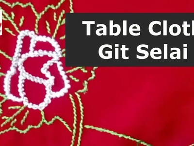 How to Make Beautiful Table cloth | Home Made Embroidery | টেবিল এর কাপড়ের গিট সেলাই