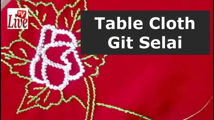 How to Make Beautiful Table cloth | Home Made Embroidery | টেবিল এর কাপড়ের গিট সেলাই