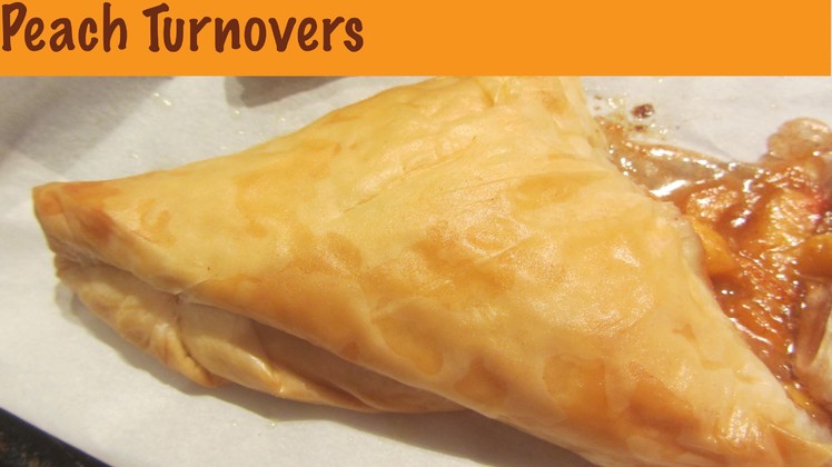 How to Make Peach Turnovers with Phyllo Dough Puff Pastry Dessert