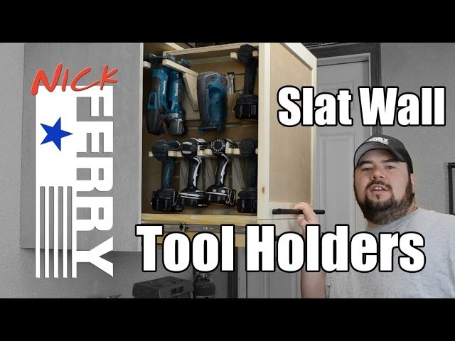 Ⓕ How To Make Tool Holders For Slat Walls (ep36)