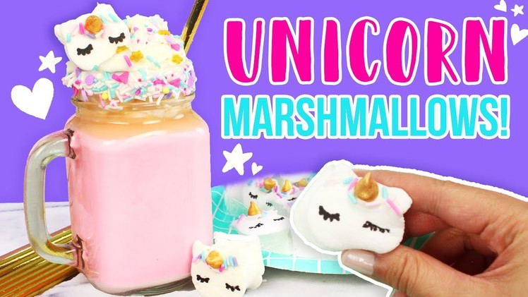 How to Make UNICORN Marshmallows and Hot Chocolate! ????