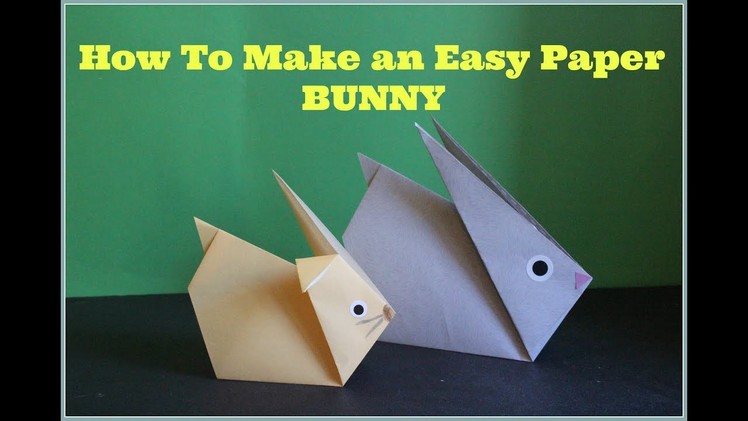 #HOWTO# make an easy  & CUTE paper Bunny Rabbit #Origami#