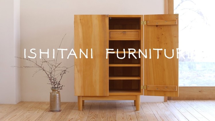 ISHITANI - Making a Ginkgo tree Cupboard - made from an old table top -