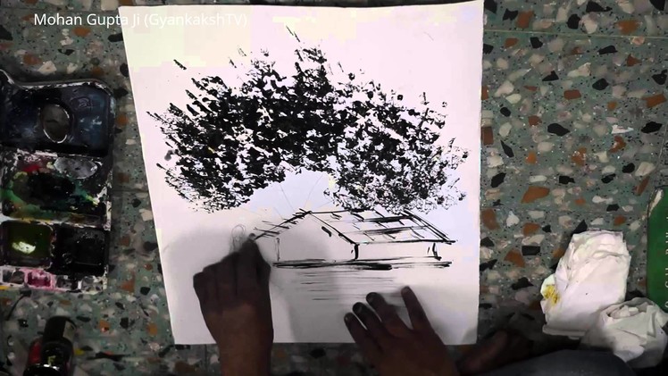 Learn to Draw Trick Newspaper Painting by Mohan Gupta Ji (GyankakshTV)