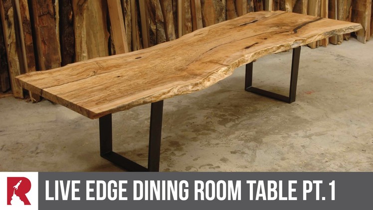 Making a Live Edge Dining Table Part 1 - Rocket Design Furniture