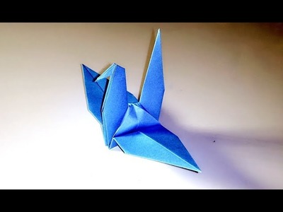 Origami Bird. Paper Bird. Origami Crane. Magpie. Easy Tutorial Video