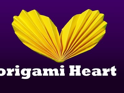 Origami Heart: How to make a Origami Heart | Origami Mother's Day Crafts |
