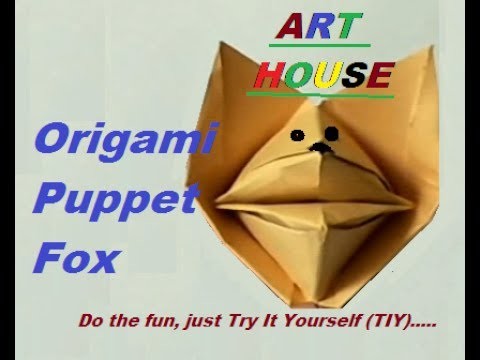 Origami Puppet Fox with puppet voice by Art House. School project,  fox