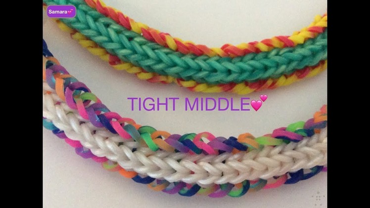 Rainbow loom Tight Middle Bracelet