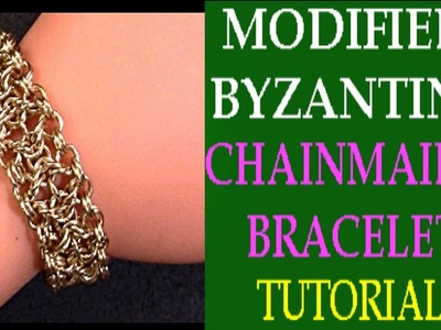 STEP-BY-STEP MODIFIED BYZANTINE CHAINMAILLE BRACELET TUTORIAL | DIY