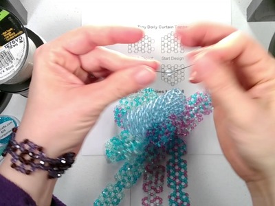 TT Doily Beaded Curtain Beading Tutorial - 2 N part 5