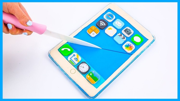 DIY Clay Craft How to make a Play-Doh Mini iPad Tablet with colorful Clay