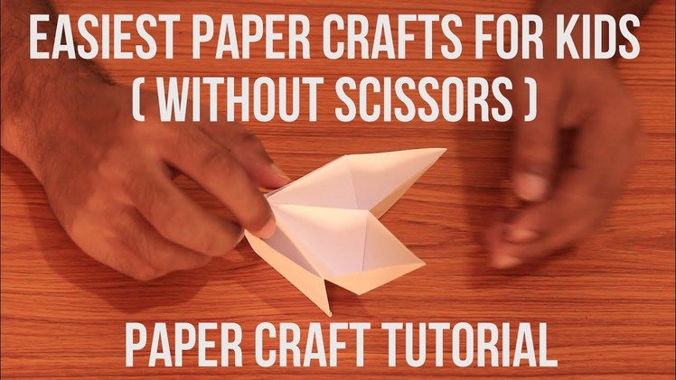 Easiest Paper Crafts for Kids ( Without Scissors )  Full HD