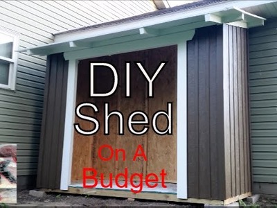 How-To Build A Budget Board and Batten Style Backyard Garden Shed Using OSB and Construction Lumber