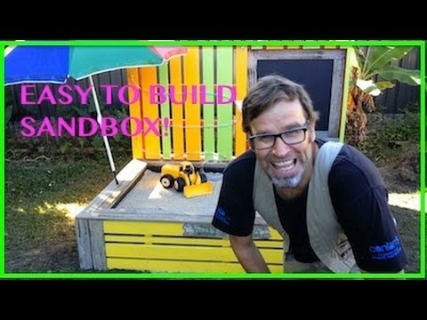 How to Build a Sandbox. Sandpit using Wooden Pallets.